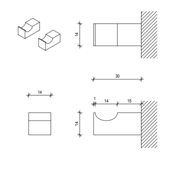 Набор крючковшт Decor Walther Corner 561900 хром