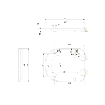 Сиденье для унитаза Burlington RIV.025 белый