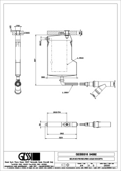 Система сбора воды для ручного душа  Gessi 54592.727 Brass Brushed PVD