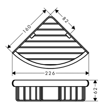 Hansgrohe Logis Universal Угловая мыльница , хром