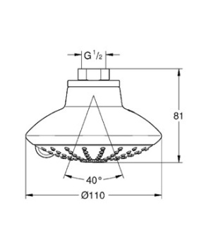 Верхний душ Grohe Euphoria 27247001
