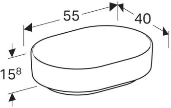 Раковина встраиваемая Geberit VariForm 500.774.01.2 белая