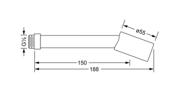 Душевая лейка Jorger 649.13.360.000 chrome