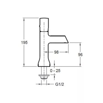 Смеситель для раковины Jacob Delafon Toobi E8967-BN никель