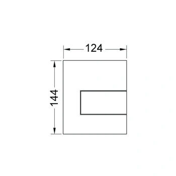 Клавиша смыва Tece Tecespring 9242813 черный