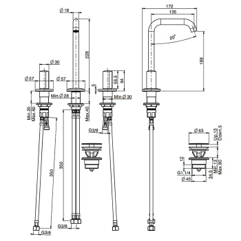 Смеситель для раковины Fima Carlo Frattini So F3191BNS черный