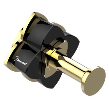 Крючок одинарный THG Petale De Cristal Noir U6D-F01-517 полированное золото