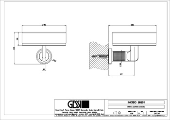 Мыльница Gessi Inciso 58501.299 Matte Black