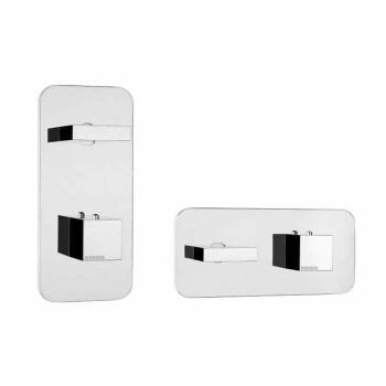 Bossini Rectangular Термостат для душа, встраиваемый, с девиаторм/запорным вентилем на 1 или 2 выход