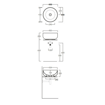 Раковина Simas Bormio BA01 navy matt navy matt