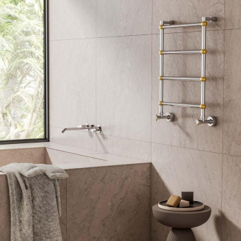 Полотенцесушитель водяной Margaroli Sole 4442TS4604OCB 72x52.5 медь