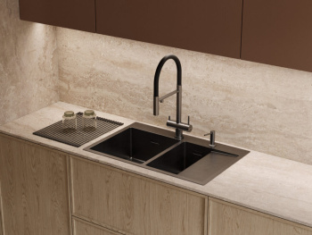 Мойка кухонная Omoikiri Akisame 78-2-IN-L нержавеющая сталь 4973062