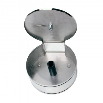 Диспенсер для туалетной бумаги Nofer круглый из нержавеющей стали глянцевый 05006.B