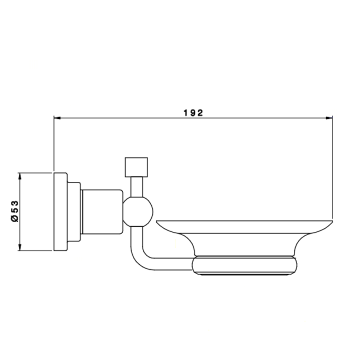 Мыльница Nicolazzi Monte Croce  1487CR27