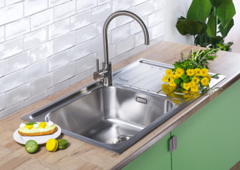 Мойка кухонная Omoikiri Haruna 86 нержавеющая сталь 4993451