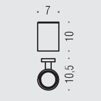 Стакан подвесной Colombo Plus хром W4902.CR