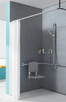 Душевая занавеска Keuco Plan 14943000130 300x180, белый