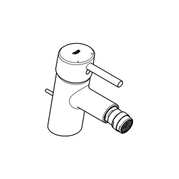 Смеситель для биде GROHE Concetto с донным клапаном, хром 32208001