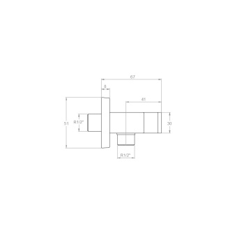 Держатель лейки Ramonsoler встраиваемый квадратный золото 4798OC