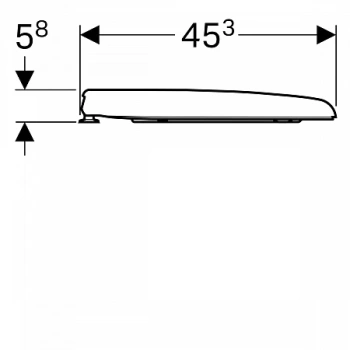 Крышка-сиденье для унитаза Geberit Renova 572860000