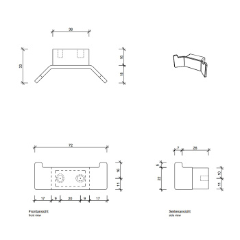Крючок Decor Walther Contract 650400 хром