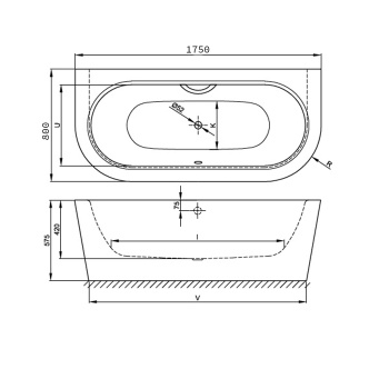 Стальная ванна Bette Starlet 175x80 8310-000 CWVVK