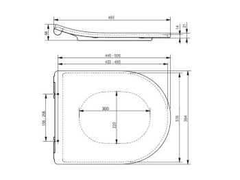 Сиденье для унитаза Toto NC, MH TC514G с микролифтом