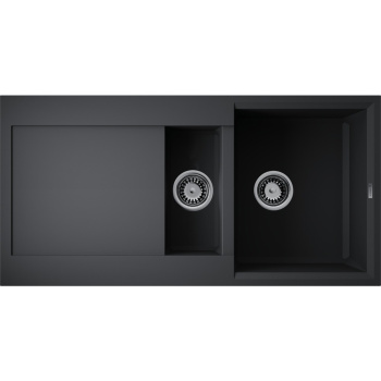 Мойка кухонная Omoikiri Sakaime 100-2-BL черная 4993892