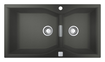 Мойка GROHE K700 с 2 чашами, 900 x 500 мм, серый гранит 31658AT0