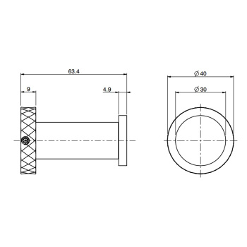 Крючок Fima Carlo Frattini Accessori подвесной, чёрный матовый F6004T/1XNS