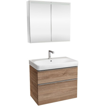 Комплект мебели для ванной Geberit Smyle Square 75 529.353.JR.7 подвесной Пекан