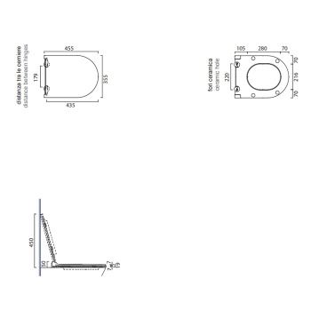 Сиденье для унитаза Catalano Sfera моноблок с микролифтом, тонкое, белый глянцевый 551210001