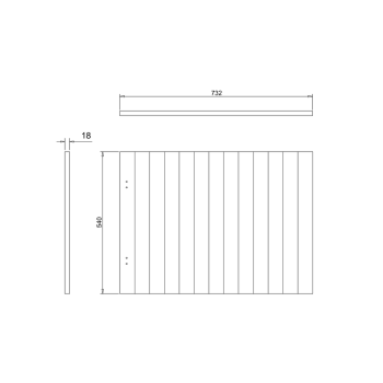 Боковая стенка для душевого ограждения Burlington E26ES бежевый