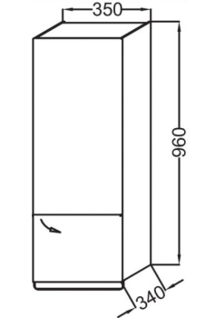 Jacob Delafon Odeon Up Шкаф-пенал