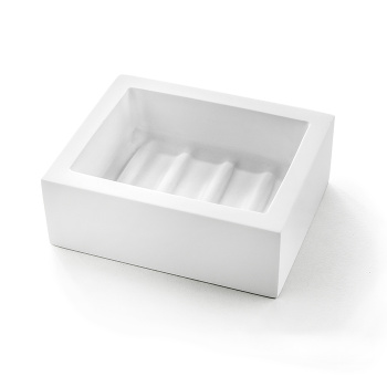 3SC Bemood White Мыльница настольная, цвет: белый BEMW01A