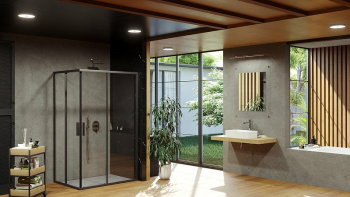 Душевая дверь Ravak Blix Slim X1XMG0300Z1 черная