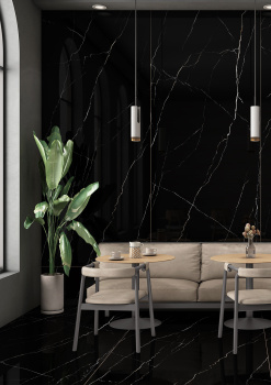 Слэб керамический STAROSLABS 120x120 Marquina Olpse 120 120 Luminous Hg м2