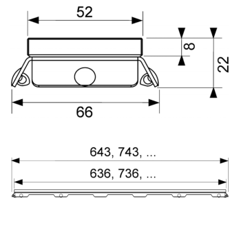 Стеклянная панель Tece Tecedrainline 100 601092 черный
