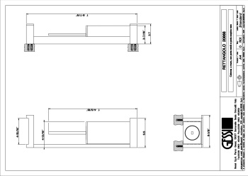 Держатель туалетной бумаги Gessi Rettangolo 20868.708 Copper Brushed PVD