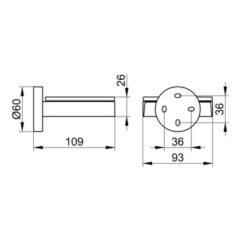 Мыльница хрустальная Keuco Edition 90 19055009000