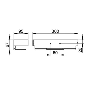 Корзинка для душа Keuco Edition 11 11158370000 черный матовый