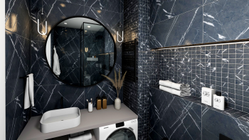 Керамогранит AB 1070G Black Marquina gloss 1200x600