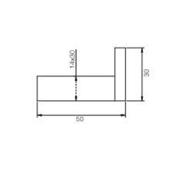 Крючок Fima Carlo Frattini Quadra хром F6024/1CR