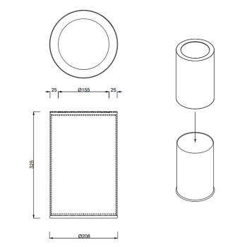 Корзина для бумаги Decor Walther Universal 615000 хром