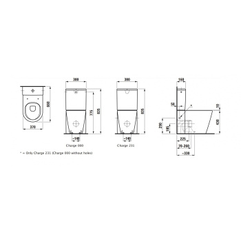 Унитаз моноблок Laufen Kartell 8.2433.7.000.231.1