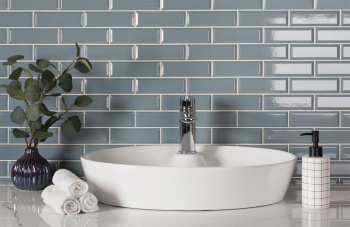 Керамическая мозаика Starmosaic Brick & Metro Metro Bluish-grey Glossy 45x145 (km41843) 287x2956.5 шт