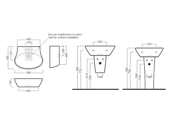 Раковина подвесная Hatria NIDO Y0TT01