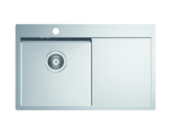 Кухонная мойка Alveus Quarto 30 1124384, в комплекте с сифоном сталь