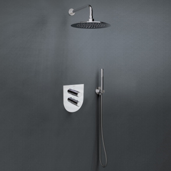 Смеситель для душа Ramonsoler Tzar встраиваемый термостатический с тропическим и ручным душем K3487011
