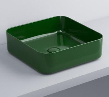 Раковина накладная Cielo Shui Comfort SHCOLAQ40 AL 40 см зеленый